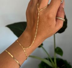 18K GP Singapore ring bracelet | dainty ring bracelet | handlet bracelet | finger chain bracelet | hand chain bracelet | gift for her